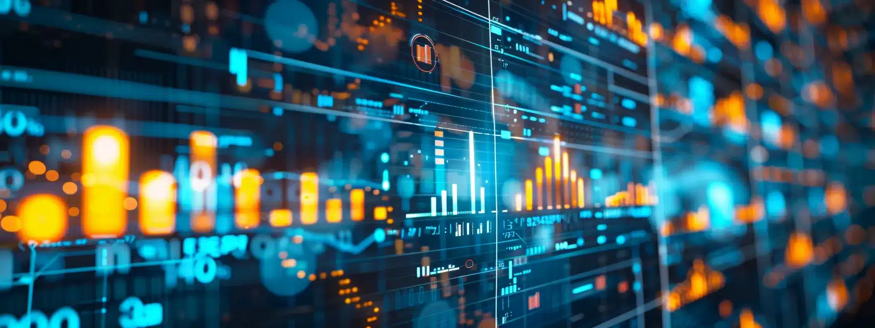 a sleek, modern office environment features a large digital screen displaying animated graphs and data flow, illustrating the transformative impact of artificial intelligence and blockchain on claims processing efficiency and accuracy.